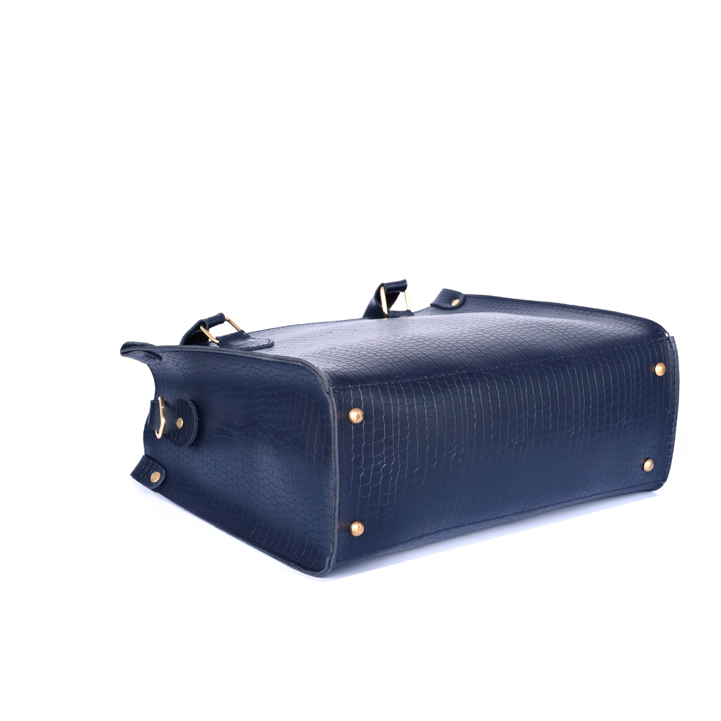 Navy Blue Hobo Handbag for Women | Stylish PU Leather Ladies Bag in Pakistan