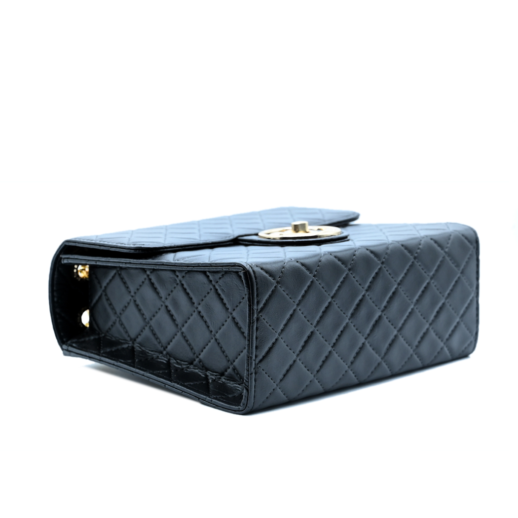 Trendy Chain Stylish Bag Black