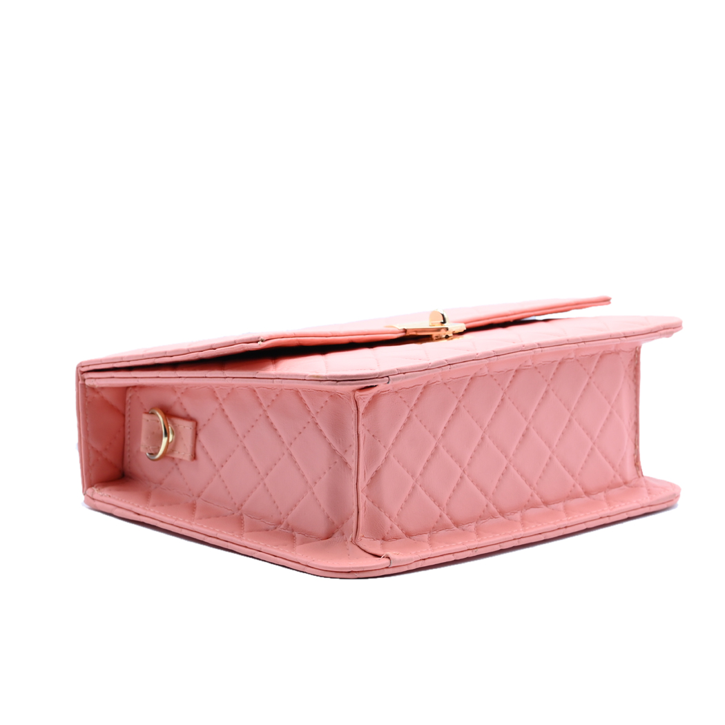 Bella Quilta Tote Bag Pink