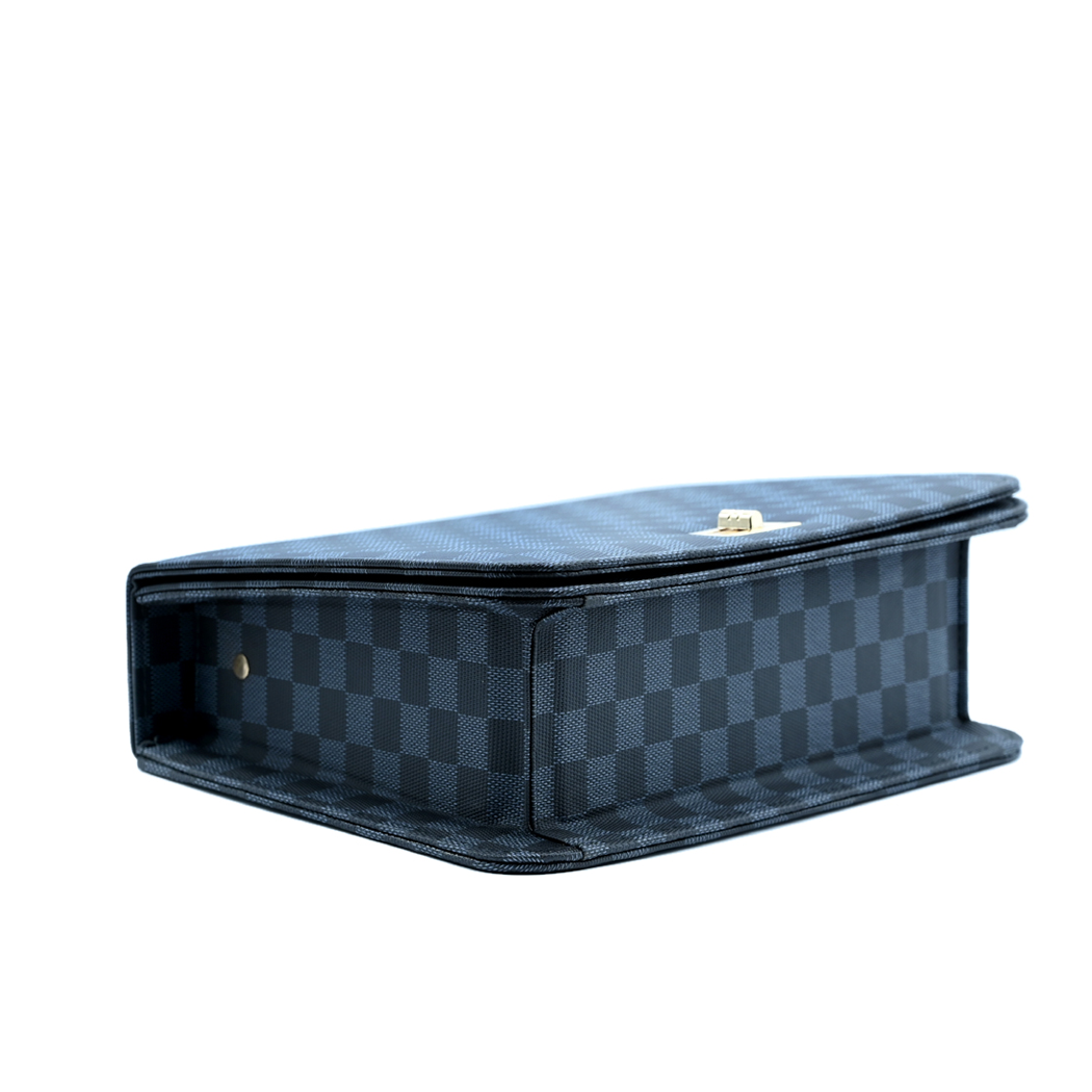 Luxury Grid Chain Bag Black