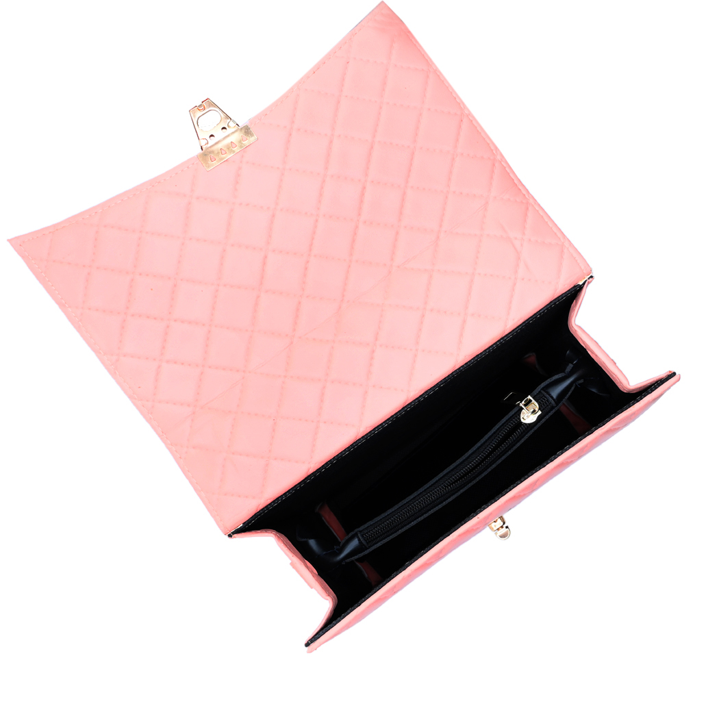 Bella Quilta Tote Bag Pink