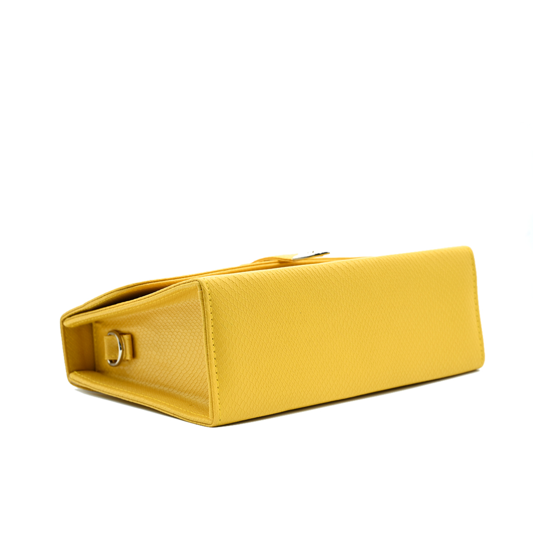 Classic Square Top Handle Bag - Yellow