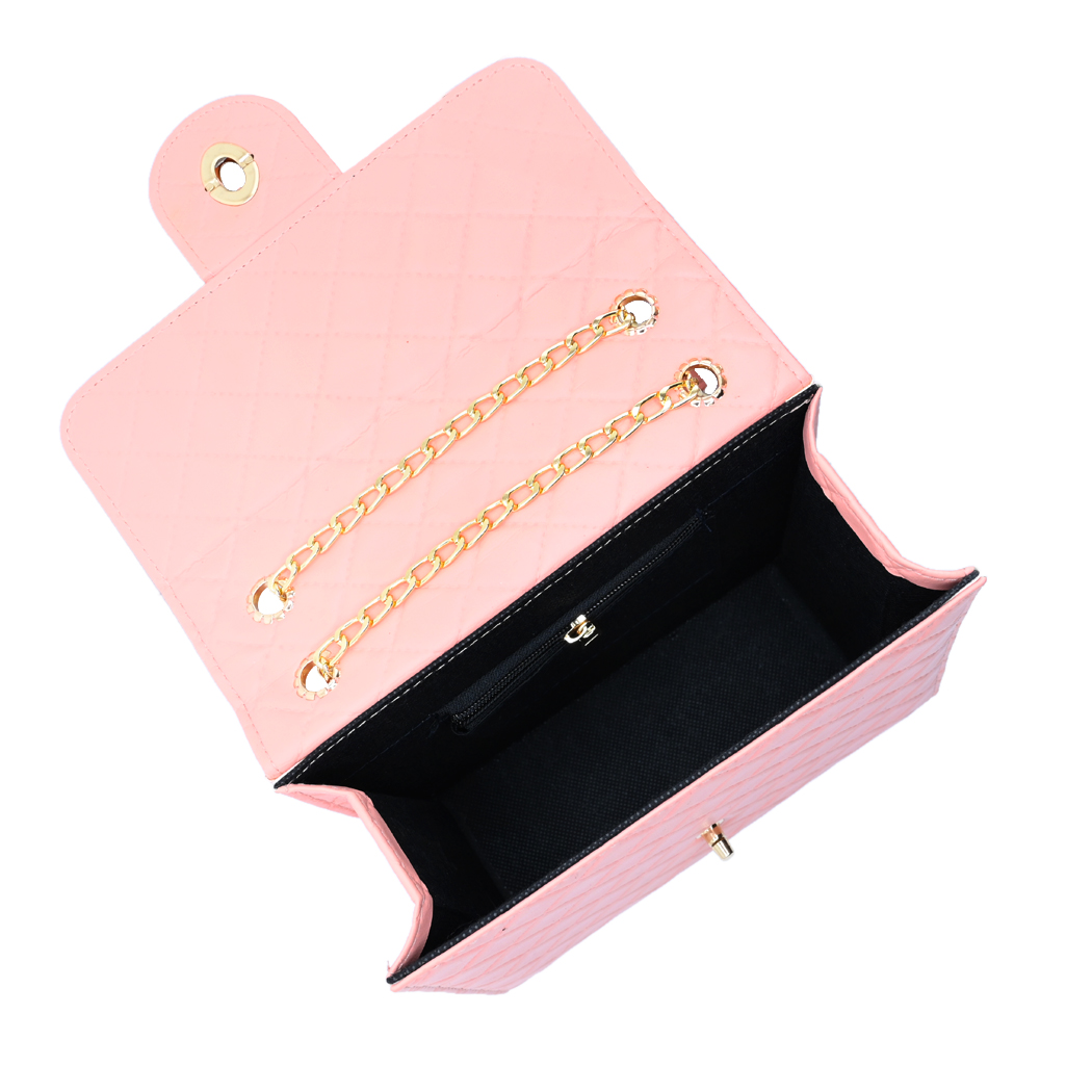 Trendy Chain Stylish Bag Pink