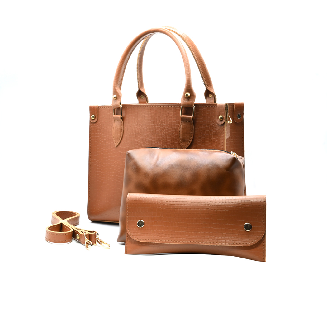 Tan Hobo Handbag for Women | Stylish PU Leather Ladies Bag in Pakistan