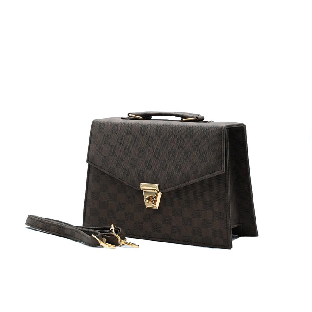Classic Square Tote – Chocolate Brown