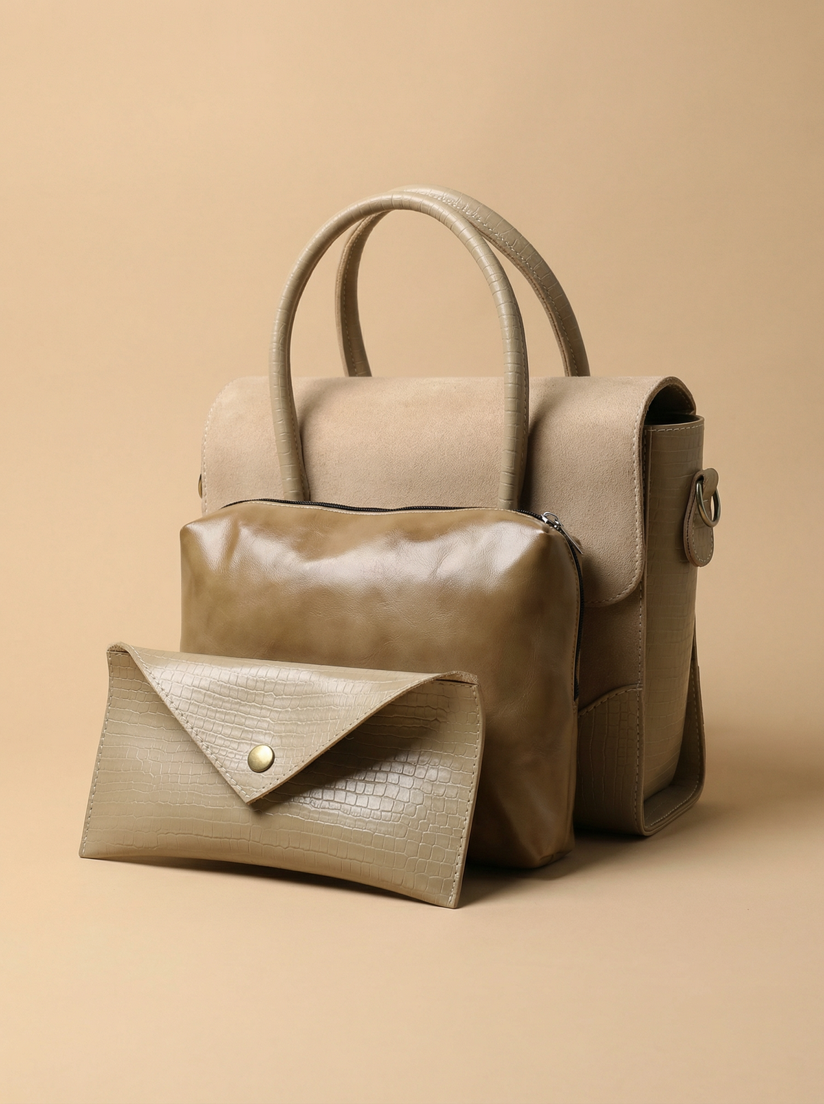 Centic Cross Body Bag - Beige