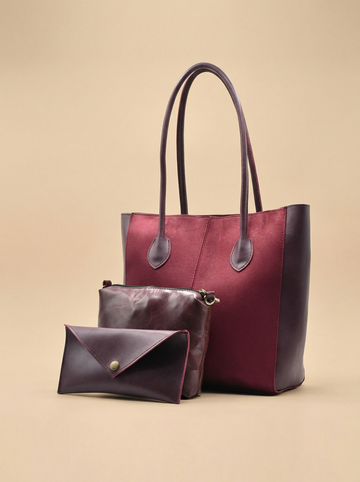 Adele - Hand Bag - mehroon