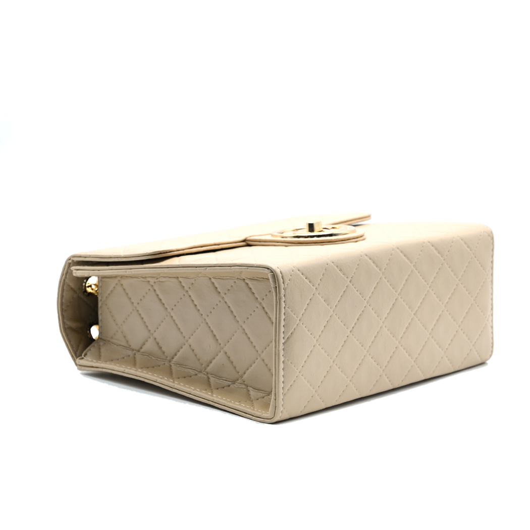 Trendy Chain Stylish Bag Beige