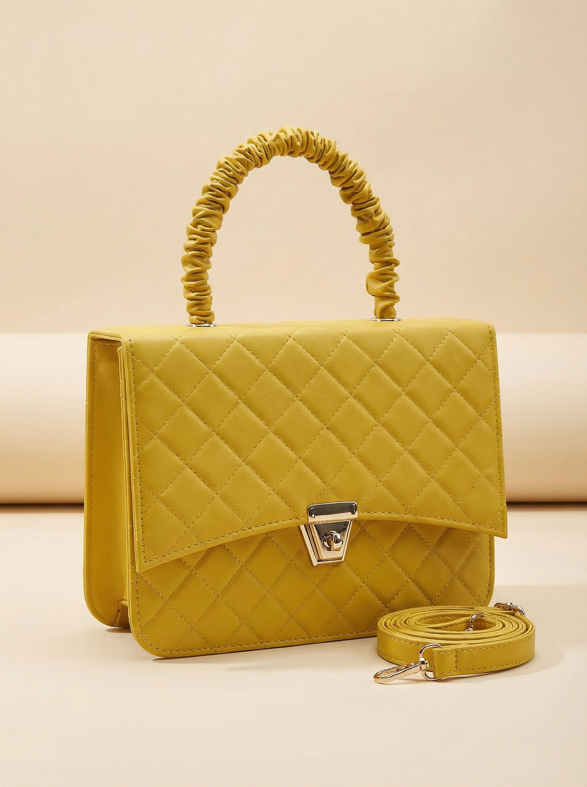 Bella Quilta Tote Bag Yellow