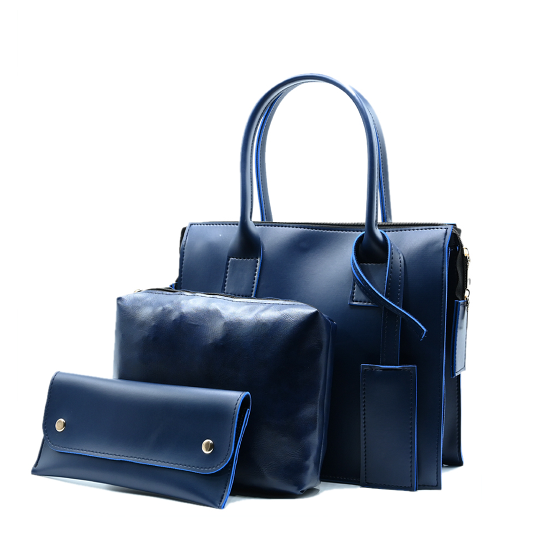 Clever set of 3 Bag Navy Blue