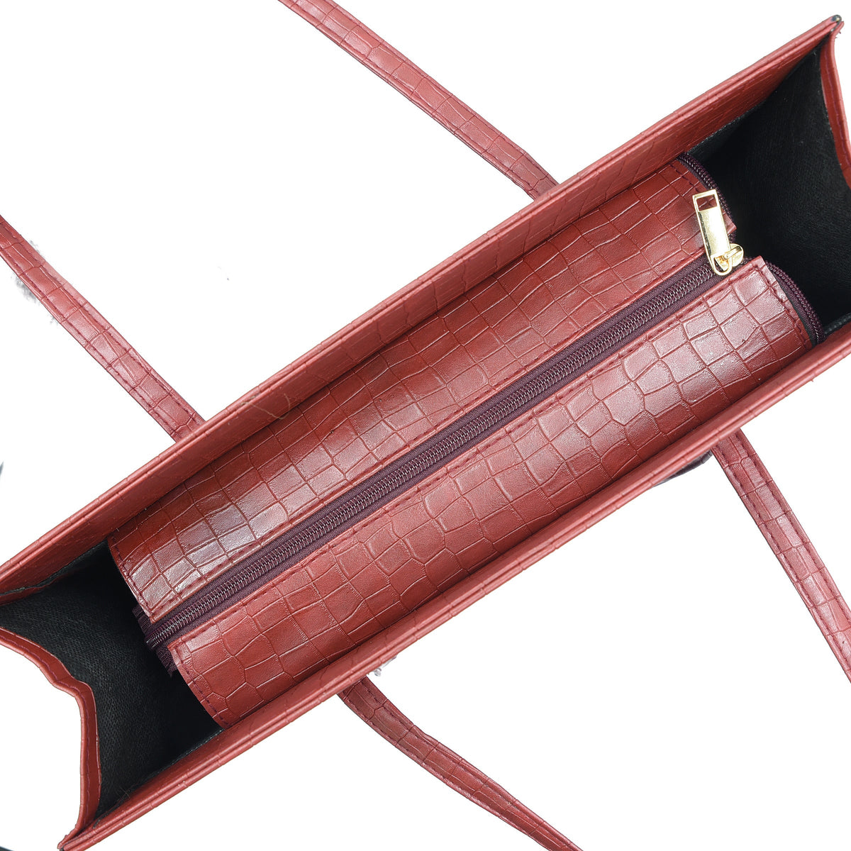Trendiq Large Capacity Handbag - Maroon