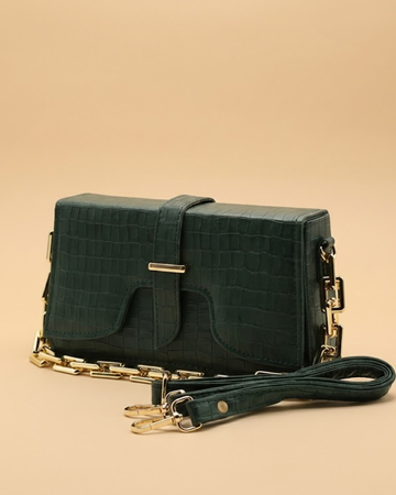 sling Crossbody Bag - Olive Green