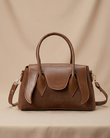 Seren Tote Satchel Handbag for Women – Brown
