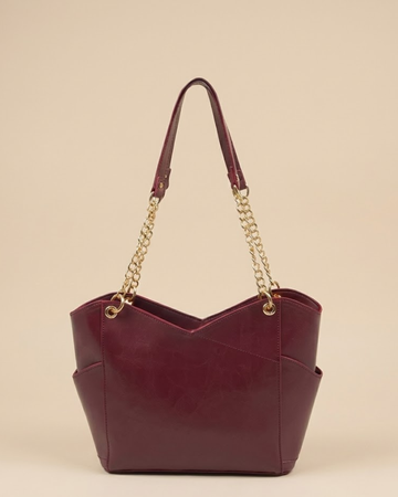 Glamor Tote Bag - Maroon