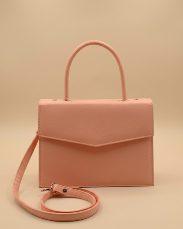 Statique Handbag For Women - Peach