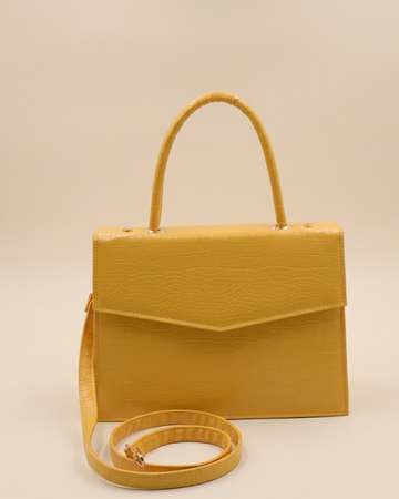 Statique Handbag For Women - Yellow