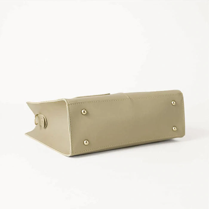 Modern Pocket Tote Beige