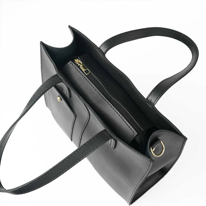 Modern Pocket Tote Black