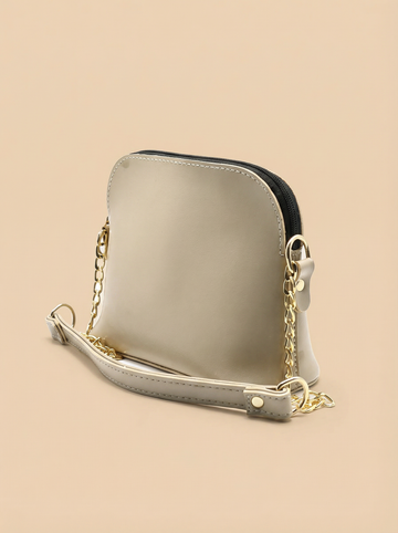 Christ crossbody chain Hand Bag - Beige