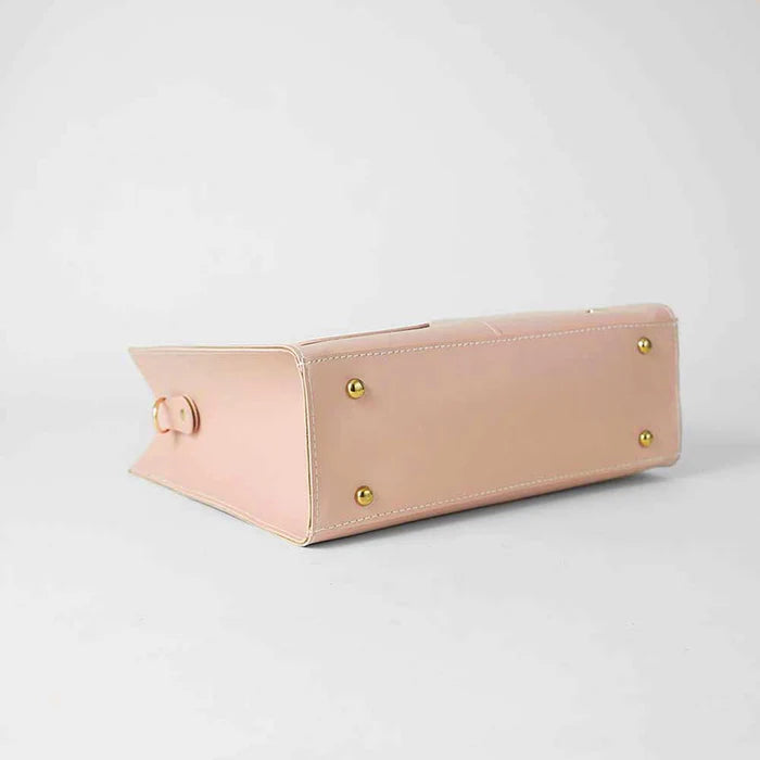 Modern Pocket Tote Peach